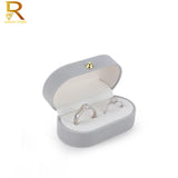 Velvet Trinket Box Ring Box Jewelry Organizer Double Rings Box