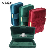 Velvet Trinket Box Ring Box Double Rings Box Wedding