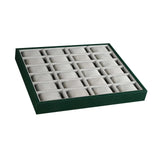 Velvet Watch Organizer Tray with Pillow Stackable Bracelet Display