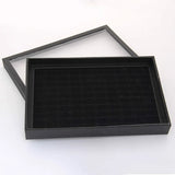 Velvet Earrings Ring Organizer 100 Slots Jewelry Display Stand Holder
