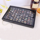 Velvet Earrings Ring Organizer 100 Slots Jewelry Display Stand Holder