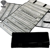 Velvet Jewelry Roll Bag Ring Earrings Organizer Storage