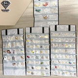 Velvet Jewelry Roll Bag Ring Earrings Organizer Storage