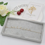 Velvet Ring Earrings Display Tray Jewelry Organizer Case