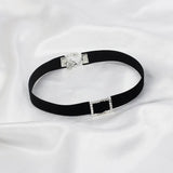 Velvet Tie Necklace Rhinestone Jewelry Retro Romantic Necklace