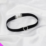Velvet Tie Necklace Rhinestone Jewelry Retro Romantic Necklace