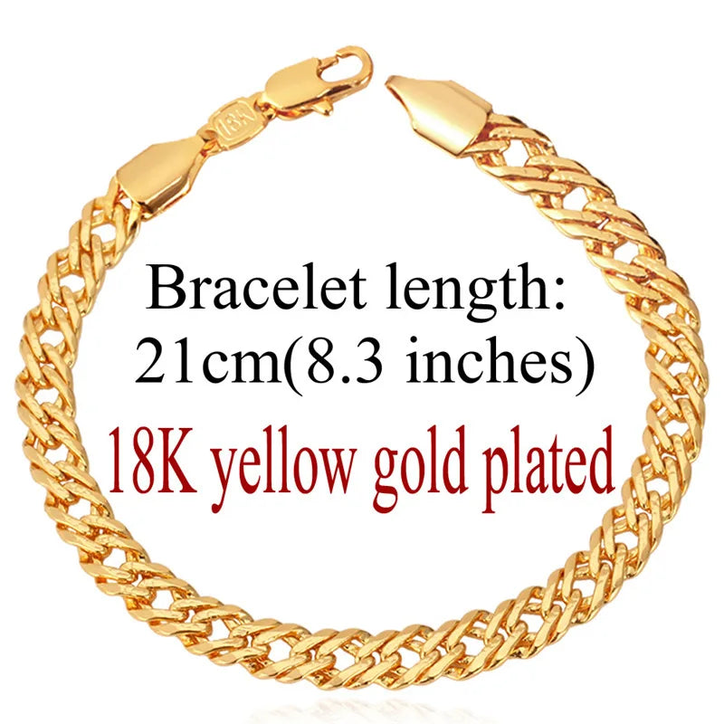 Venetian Chain Bracelet 6MM 3 Rose Bracelet H442