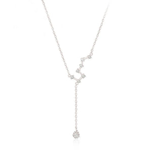 925 Silver Big Dipper Necklace for Women - Rose Immortal Tassels