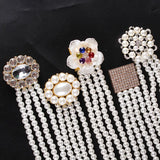 Pearl Belt Beaded Retro Style Women's Elastic Waist Chain