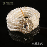 Pearl Belt Beaded Retro Style Women's Elastic Waist Chain