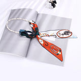 Versatile Silk Scarf Female Pearl Small Scarf Shopee Printed Scarf
