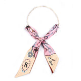Versatile Silk Scarf Female Pearl Small Scarf Shopee Printed Scarf