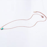 Flower 316L Stainless Steel Necklace Fast Rose Gold/Gold/White Small Chain