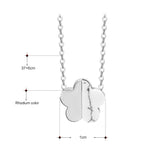 Flower 316L Stainless Steel Necklace Fast Rose Gold/Gold/White Small Chain