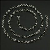 Big Lion Pendant Silver 316L Stainless Steel Necklace