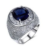 Big Stone Ring 5 Colors Cubic Zirconia Large Crystal Zirconia Jewelry