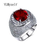Big Stone Ring 5 Colors Cubic Zirconia Large Crystal Zirconia Jewelry