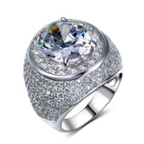 Big Stone Ring 5 Colors Cubic Zirconia Large Crystal Zirconia Jewelry