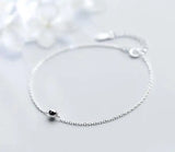 925 Sterling Silver 4mm Round Bead Chain Bracelet GTLS498