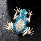 Green Enamel Frog Brooch Men's Jewelry Kids Girls Christmas Party