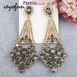 Veyofun Vintage Rhinestone Drop Earrings Classic Party Dangle Jewelry Gift