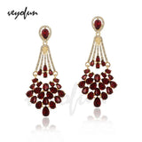 Veyofun Vintage Rhinestone Drop Earrings Classic Party Dangle Jewelry Gift