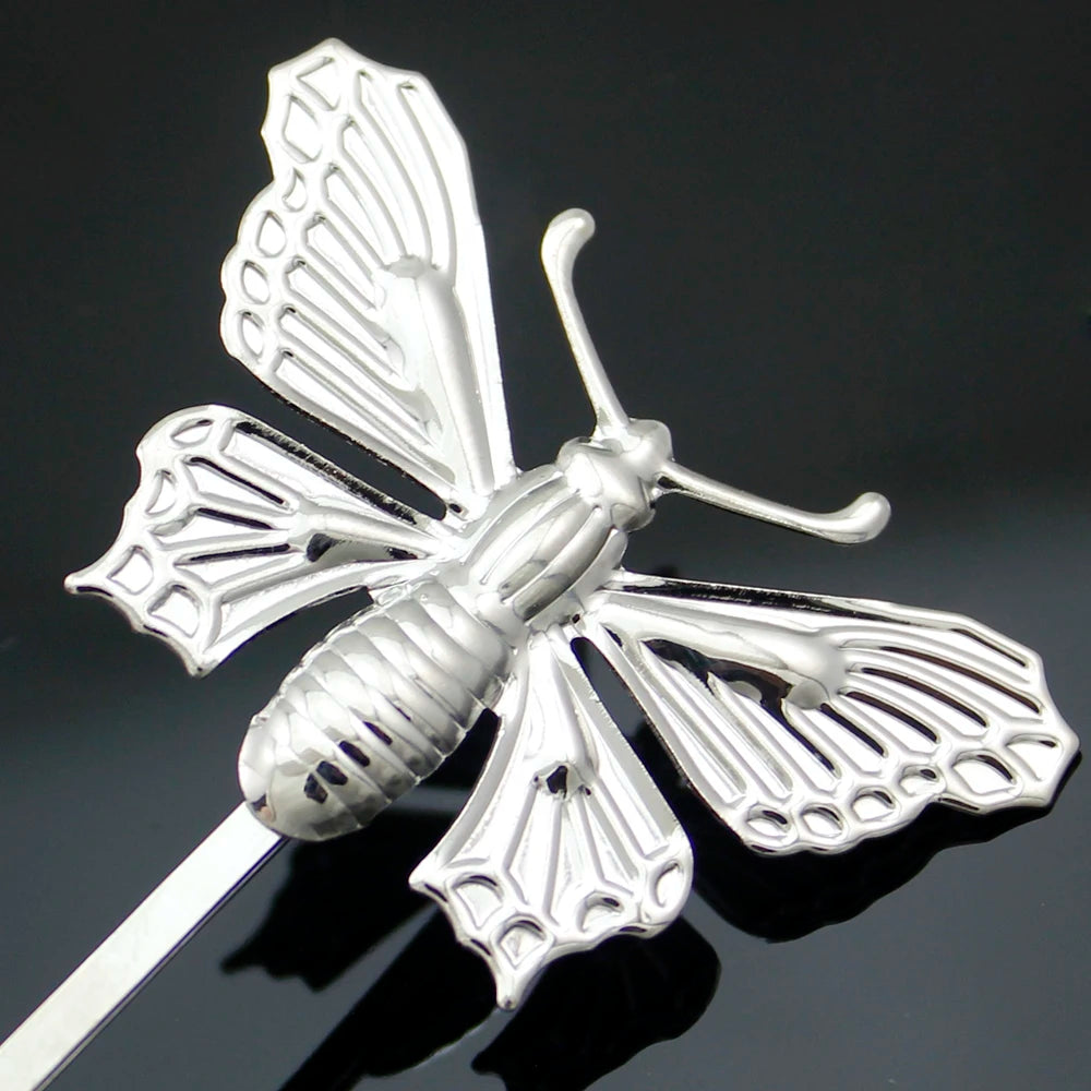 Vintage Silver Butterfly Hair Clip Pack of 2 - Wedding Party Jewelry