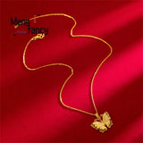 Vietnam Placer Butterfly Pendant Charms Jewelry Gift