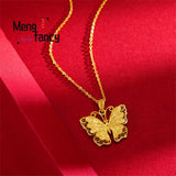 Vietnam Placer Butterfly Pendant Charms Jewelry Gift