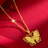 Vietnam Placer Butterfly Pendant Charms Jewelry Gift