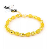 Vietnam Sand 24K Hollowed Bracelet Charms Fine Jewelry Sets Women