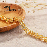Vietnam Sand 24K Plated Phoenix Tail Bracelet Retro Charm Fine Jewelry Sets