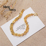 Vietnam Sand 24K Plated Phoenix Tail Bracelet Retro Charm Fine Jewelry Sets
