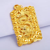 Vietnam Shajin Domineering Men's Buddha Fang Thai Golden Maitreya Necklace