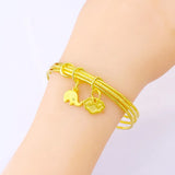 Vietnam Shajin Sansheng III Three Rings Bell Bracelet