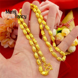 Vietnamese Sand Necklace Charms Men Plated Fine Jewelry Wedding Souvenir