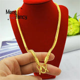 Vietnamese Sand Snake Bone Necklace Charms Men Plated Jewelry Wedding Souvenir