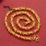 Vietnamese Sand Waist Drum Necklace Charms Men Plated Fine Jewelry