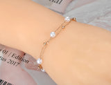 Bohemia Double Layer Pearl Charm Bracelet for Women VB20013