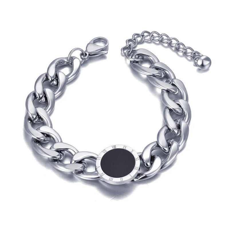 316L Stainless Steel Women's Thick Chain Bracelet