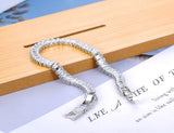 Sparkling CZ Crystal Charm Bracelet for Women