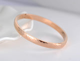 Titanium Steel Cut Surface Cuff Bracelet Bangles Rose Wedding Bangle