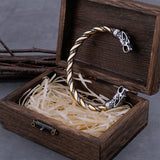 Viking Dragon Head Cuff Bracelet Vintage Silver Stainless Steel Men's Jewelry