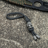 Viking Braided Rope Keychains Vintage Skeleton Pendant Skull Keyring