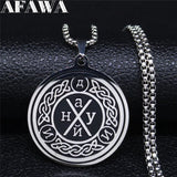 Viking Stainless Steel Necklace Chain Silver Collar Acero Inoxidable