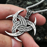 Viking Valknut Stainless Steel Necklace Nordic Celtic Knot Pendant