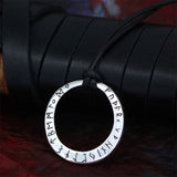 Vikings Circle Runes Necklace Vegvisir Pendant