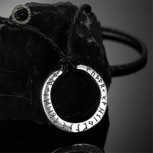 Vikings Circle Runes Necklace Vegvisir Pendant