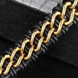 Vikings Wolf Head Men Bracelet Stainless Steel Braided Leather