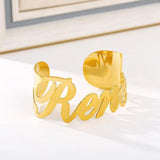 Viksword Name Bracelets Stainless Steel Exaggerated Punk Bangle Men Women Party